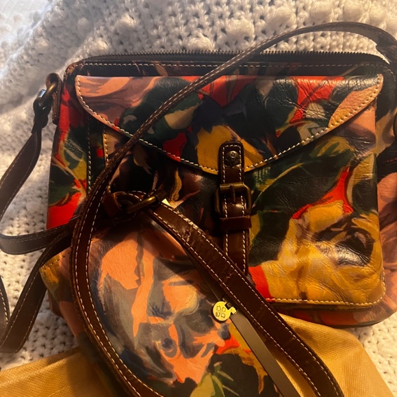 Patricia Nash floral leather purse with wallet EUC - Picture 3 of 9